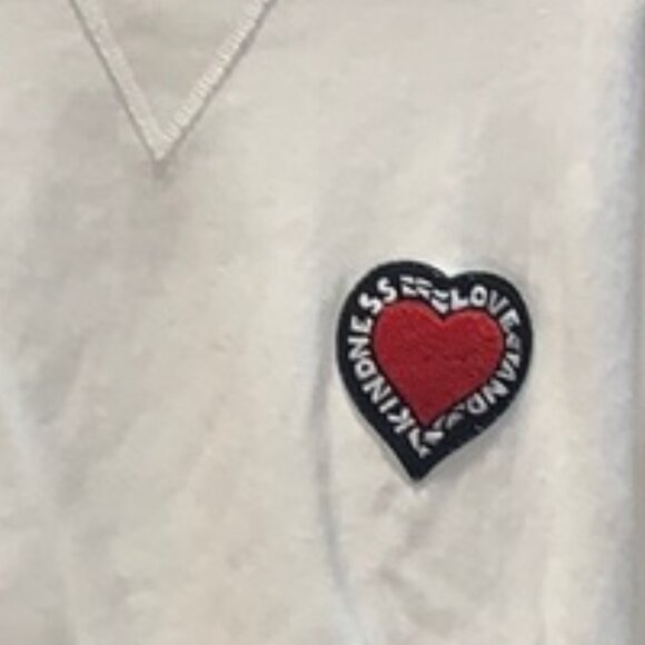 Rebecca Minkoff Love & Kindness Patch Sweatshirt Small - Picture 2 of 6